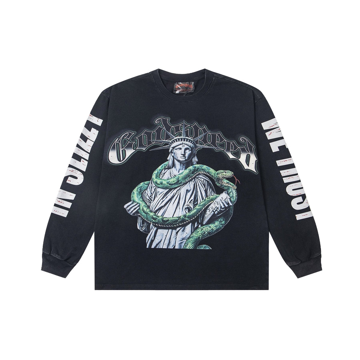 Godspeed Top 5 Slizzy Statue Snake Long-Sleeve T-Shirt ¡ª front