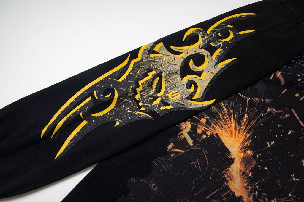 Godspeed White Graphic Long-Sleeve T-Shirt ¡ª detail