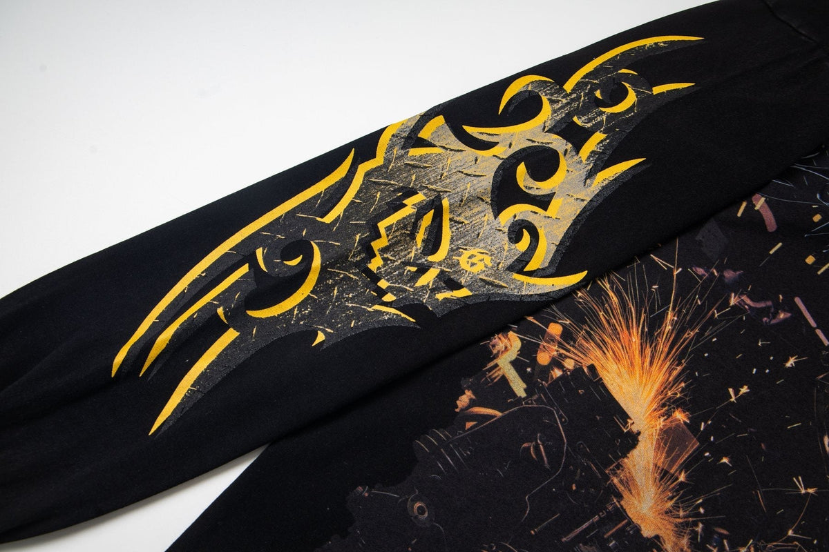 Godspeed White Graphic Long-Sleeve T-Shirt ¡ª detail