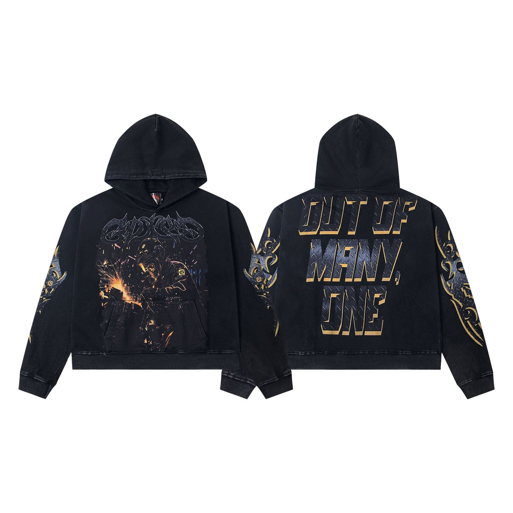 Godspeed Out of Many One Graphic Hoodie ¡ª hero