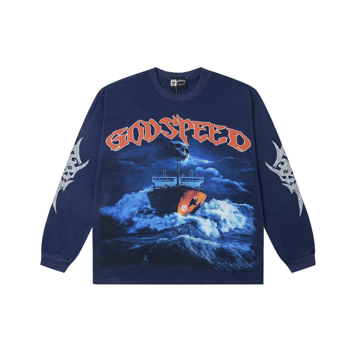 Godspeed Ship Graphic Long-Sleeve T-Shirt ¡ª front