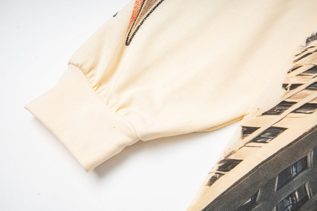 Godspeed White Ink Graphic Long-Sleeve T-Shirt ¡ª detail