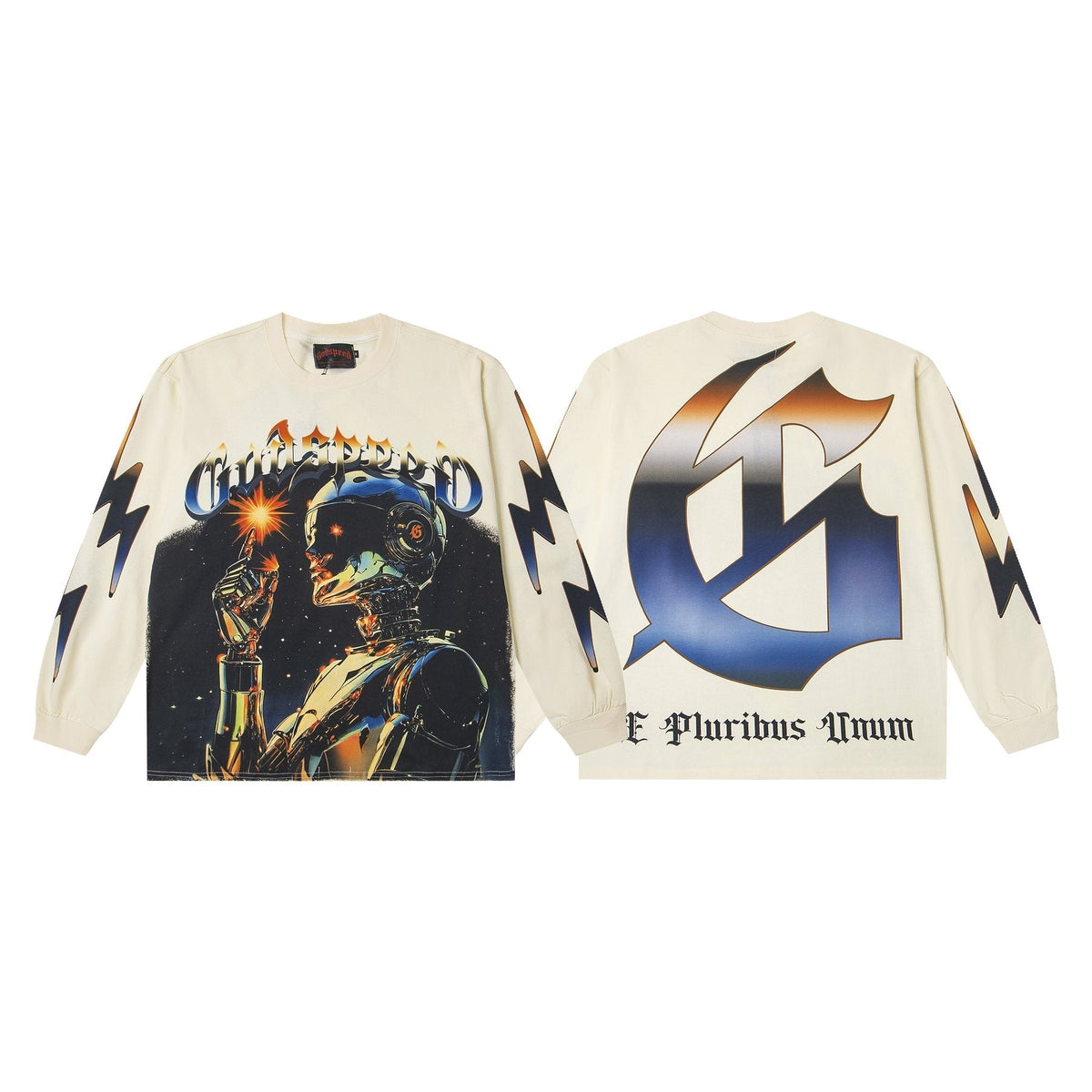 Godspeed E Pluribus Unum Washed Long-Sleeve T-Shirt ¡ª front