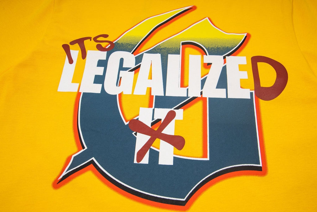 Godspeed It's Legalized Skeleton Palm Graphic T-Shirt ¡ª detail