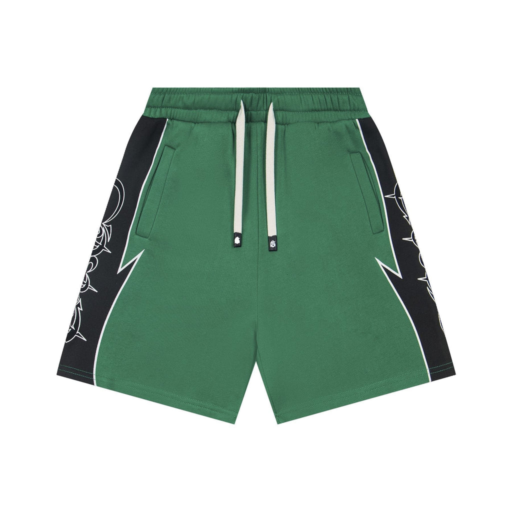 Godspeed Printed Side-Panel Drawstring Shorts ¡ª front