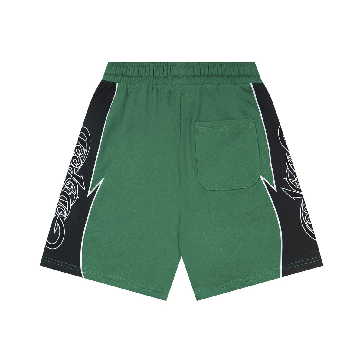 Godspeed Printed Side-Panel Drawstring Shorts ¡ª back