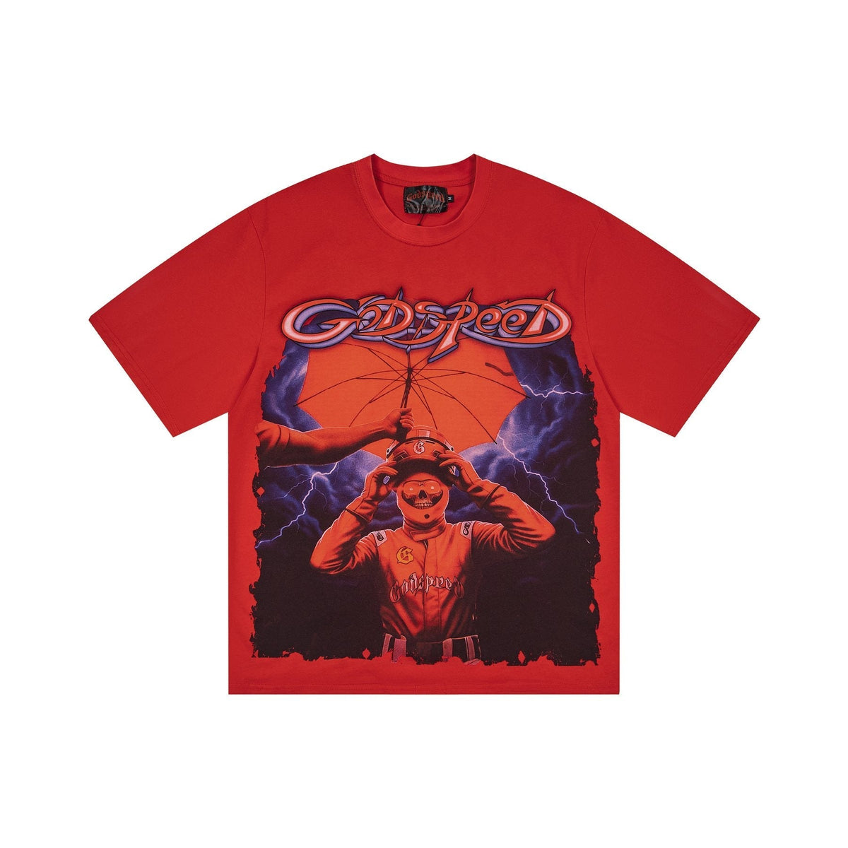 Godspeed Baseball Umbrella Graphic T-Shirt ¡ª front
