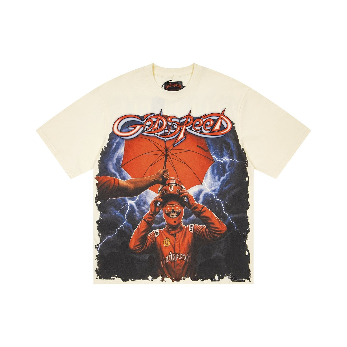 Godspeed Baseball Umbrella Graphic T-Shirt ¡ª front