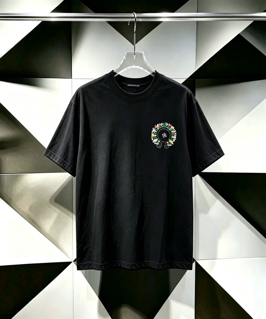 Chrome Hearts Floral Horseshoe Cross Graphic T-Shirt ¡ª hero