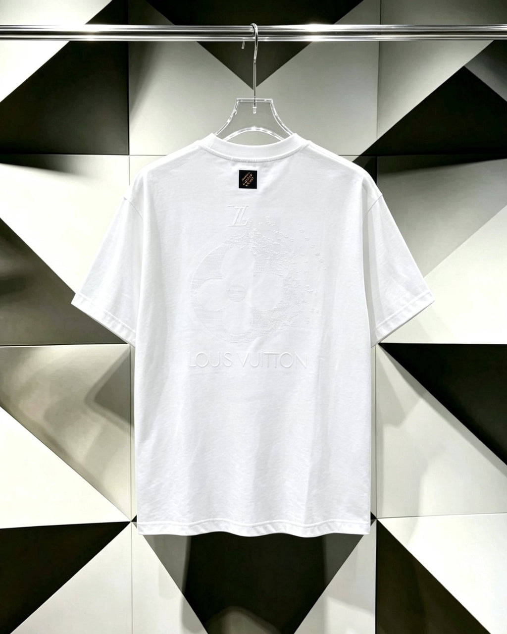 Louis Vuitton*LV Tonal Floral Graphic Short-Sleeve T-Shirt ¡ª back