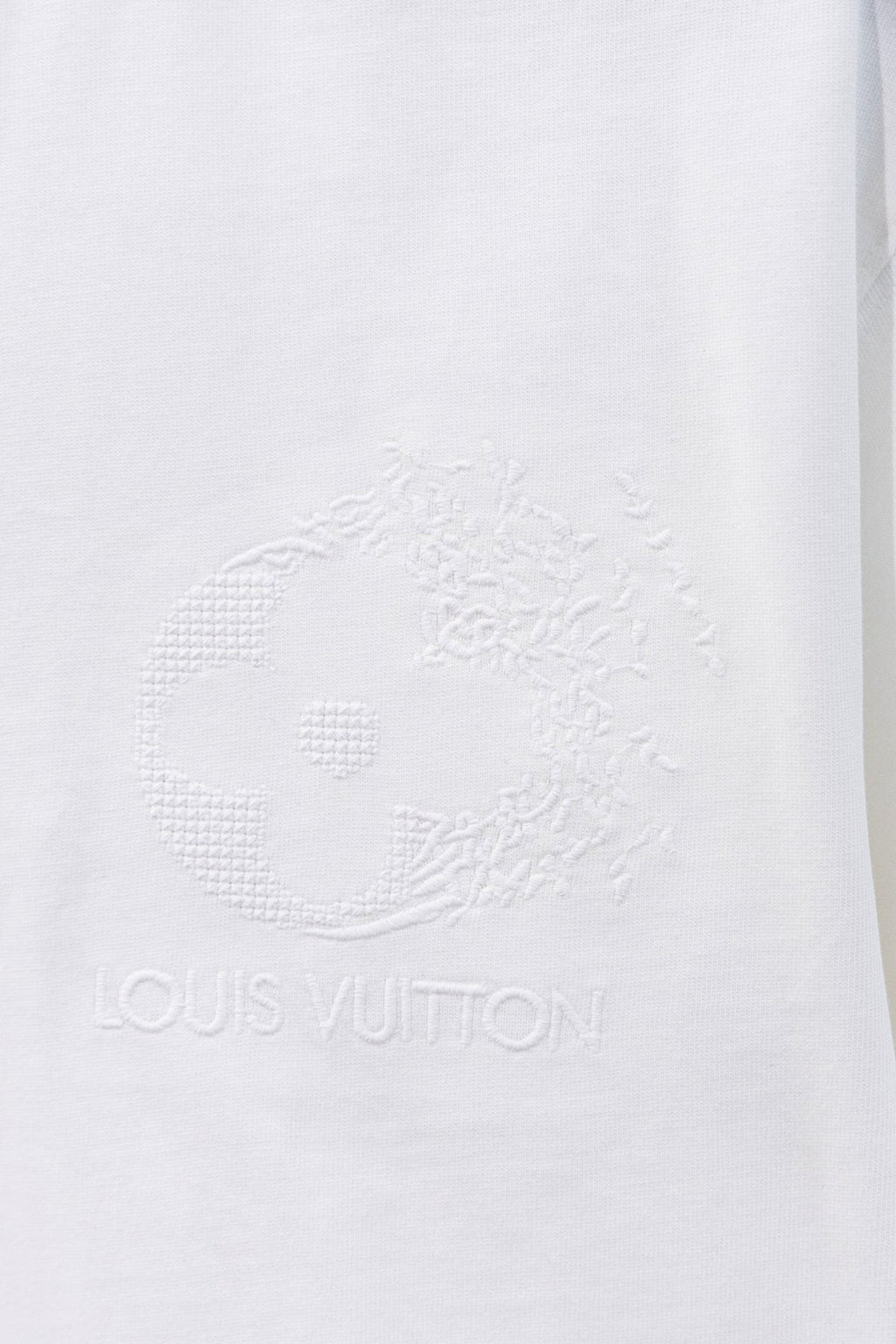Louis Vuitton*LV Tonal Floral Graphic Short-Sleeve T-Shirt ¡ª detail