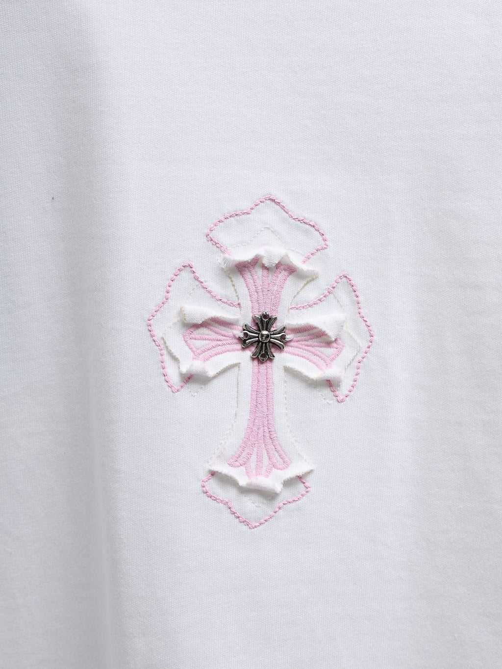 Chrome Hearts Pink Cross Graphic T-Shirt ¡ª detail