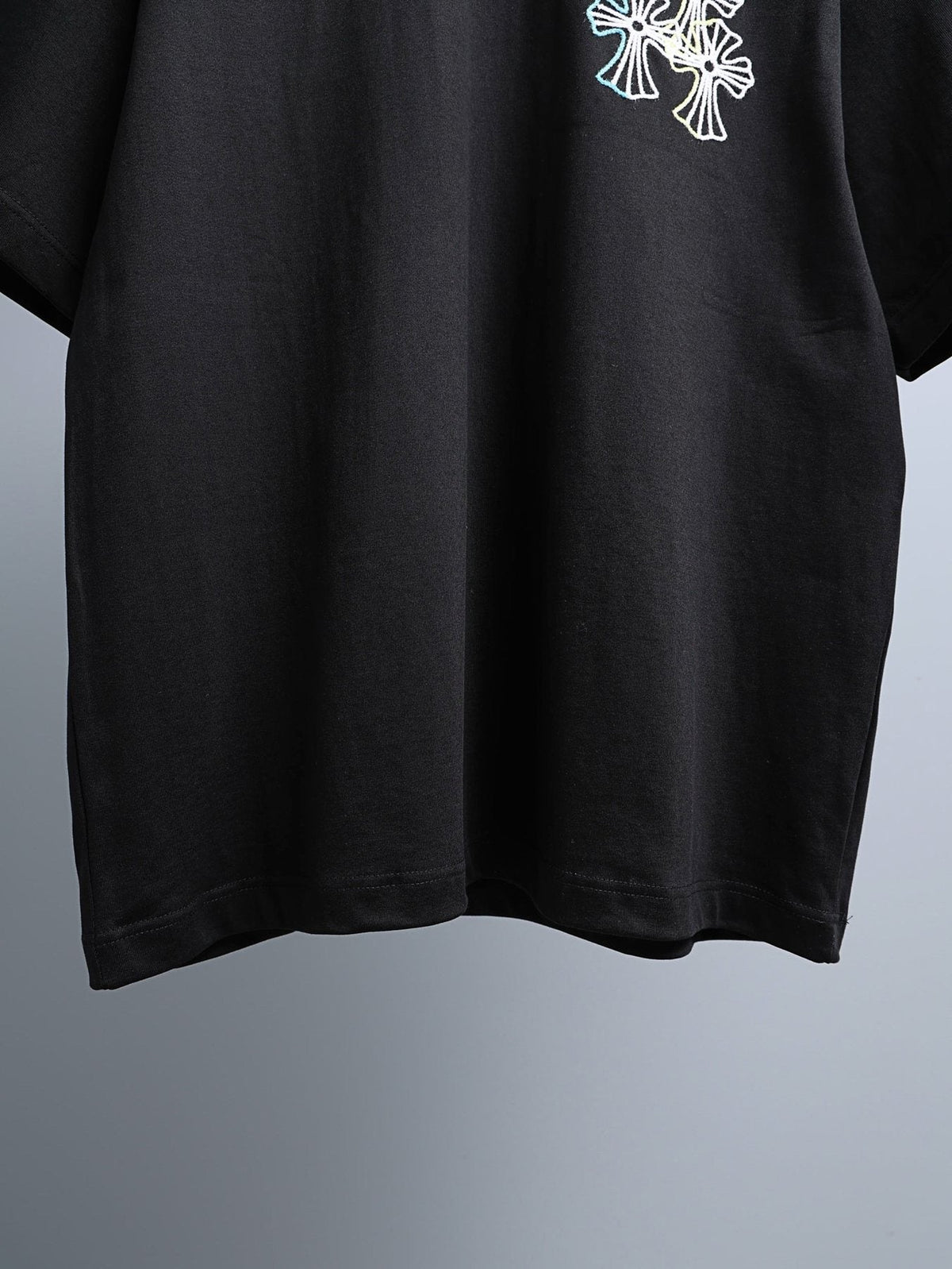 Chrome Hearts Floral Cross Short-Sleeve T-Shirt ¡ª detail