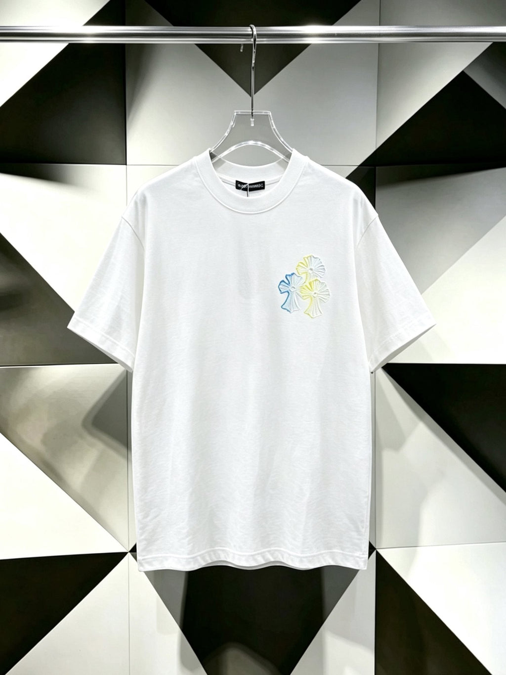 Chrome Hearts Floral Cross Embroidered T-Shirt ¡ª hero