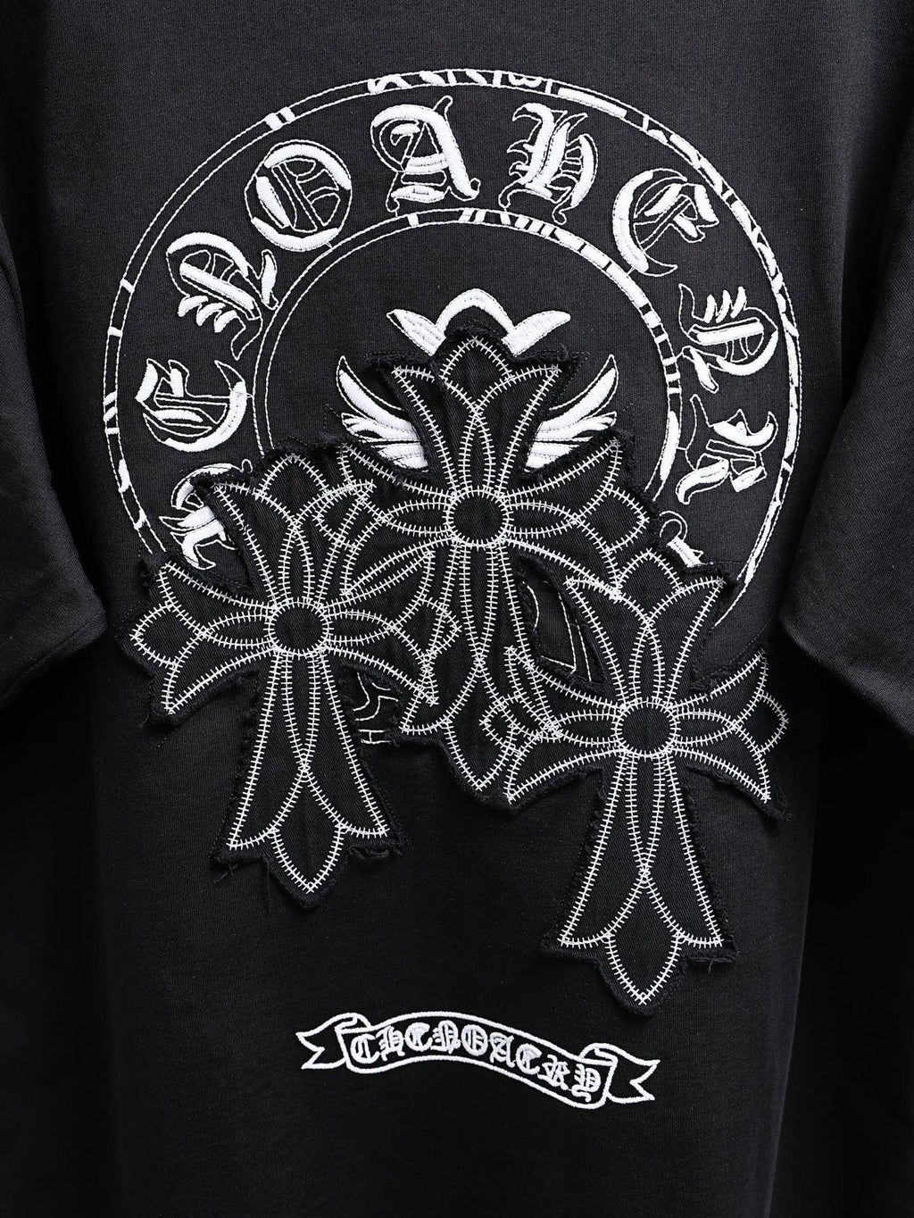 Chrome Hearts Floral Back Graphic Short-Sleeve T-Shirt ¡ª detail