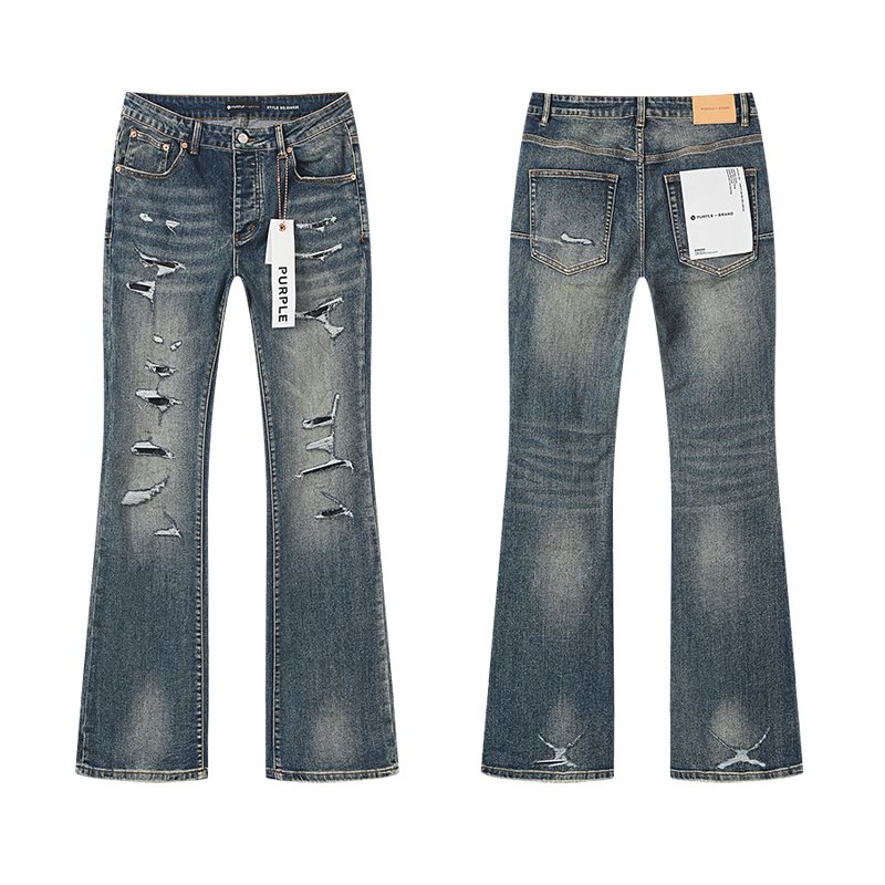 Purple Brand Distressed Flared Jeans ¡ª hero