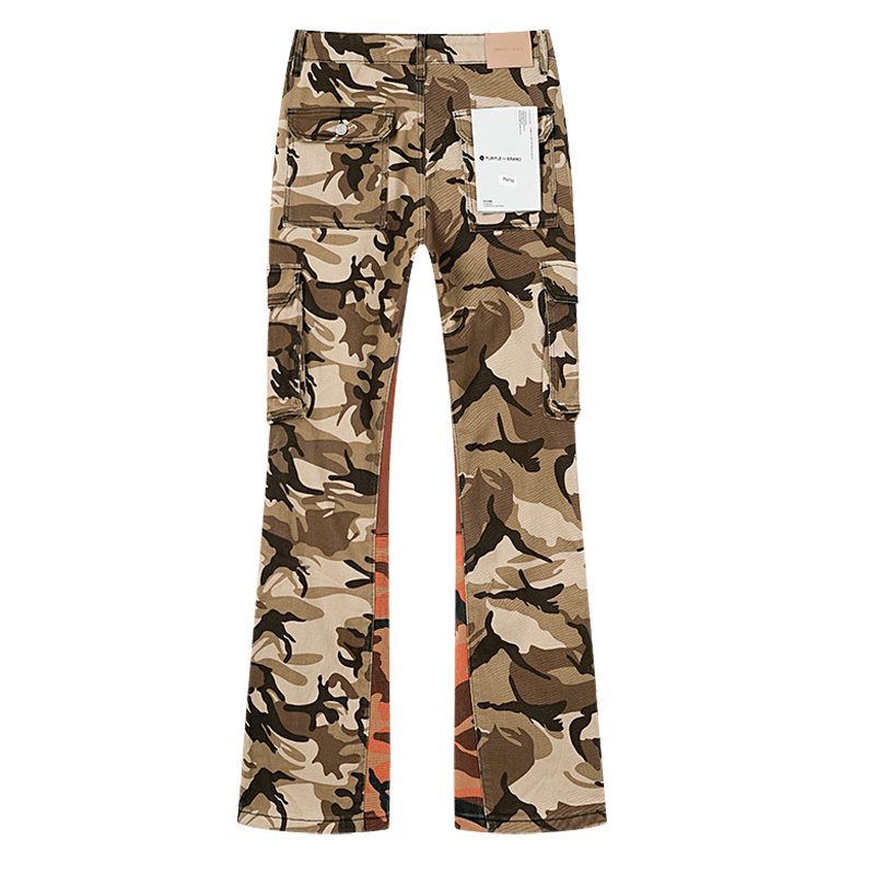 Purple Brand Tan Camo Cargo Pants ¡ª back