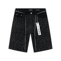 Purple Brand Rhinestone Denim Shorts ¡ª hero