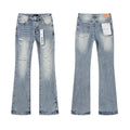 Purple Brand Light Blue Distressed Flare Jeans ¡ª hero
