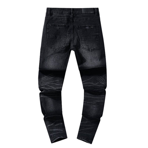 AMIRI Black Washed Distressed Jeans ¡ª back