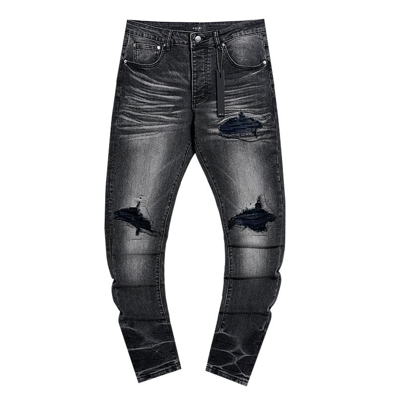AMIRI Black Distressed Washed Jeans ¡ª hero