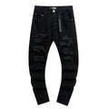 AMIRI Black Distressed Moto Jeans ¡ª hero