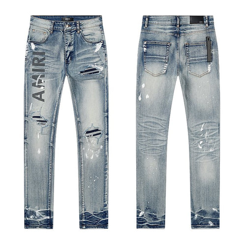 AMIRI Distressed Light Blue Jeans ¡ª hero