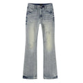 R+A Light Blue Embroidered Flared Jeans ¡ª hero