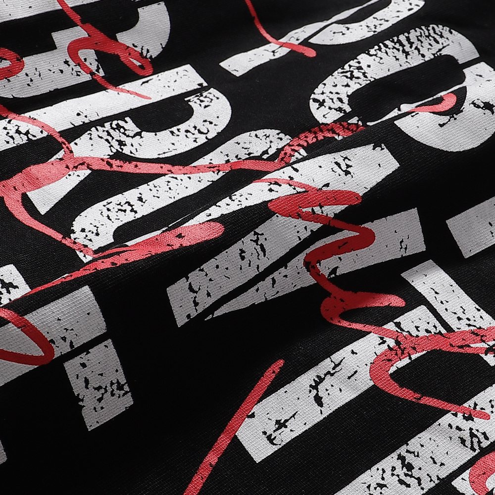 RARE PEACE Mad World Graphic Short-Sleeve T-Shirt ¡ª detail