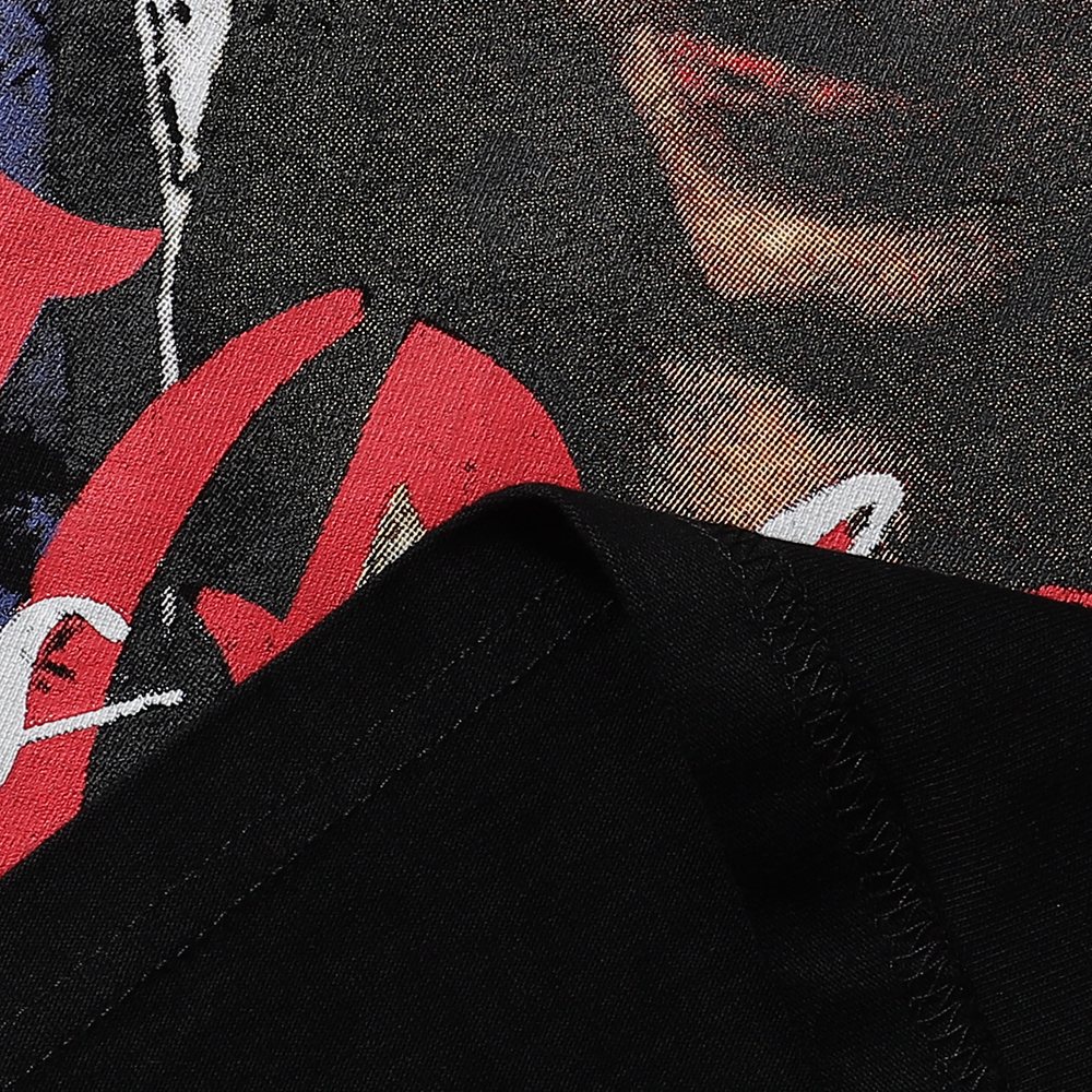 RARE PEACE Mad World Graphic Short-Sleeve T-Shirt ¡ª detail