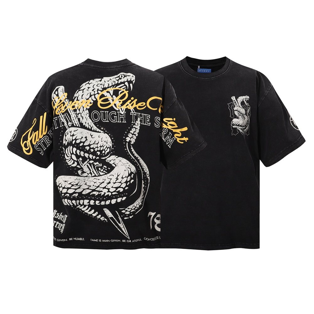 R3BEL Strength Through the Storm Snake Graphic T-Shirt ¡ª hero