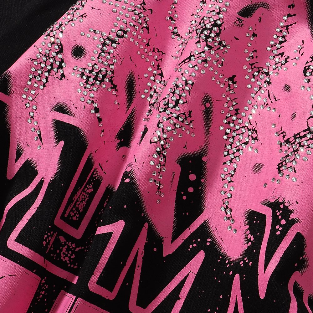 R3BEL 15 Saints Rhinestone Graphic T-Shirt ¡ª detail