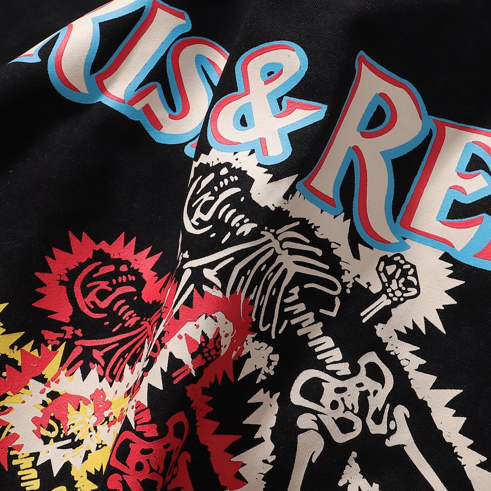 KLEEP Rise & Rebel Skeleton Graphic T-Shirt ¡ª detail