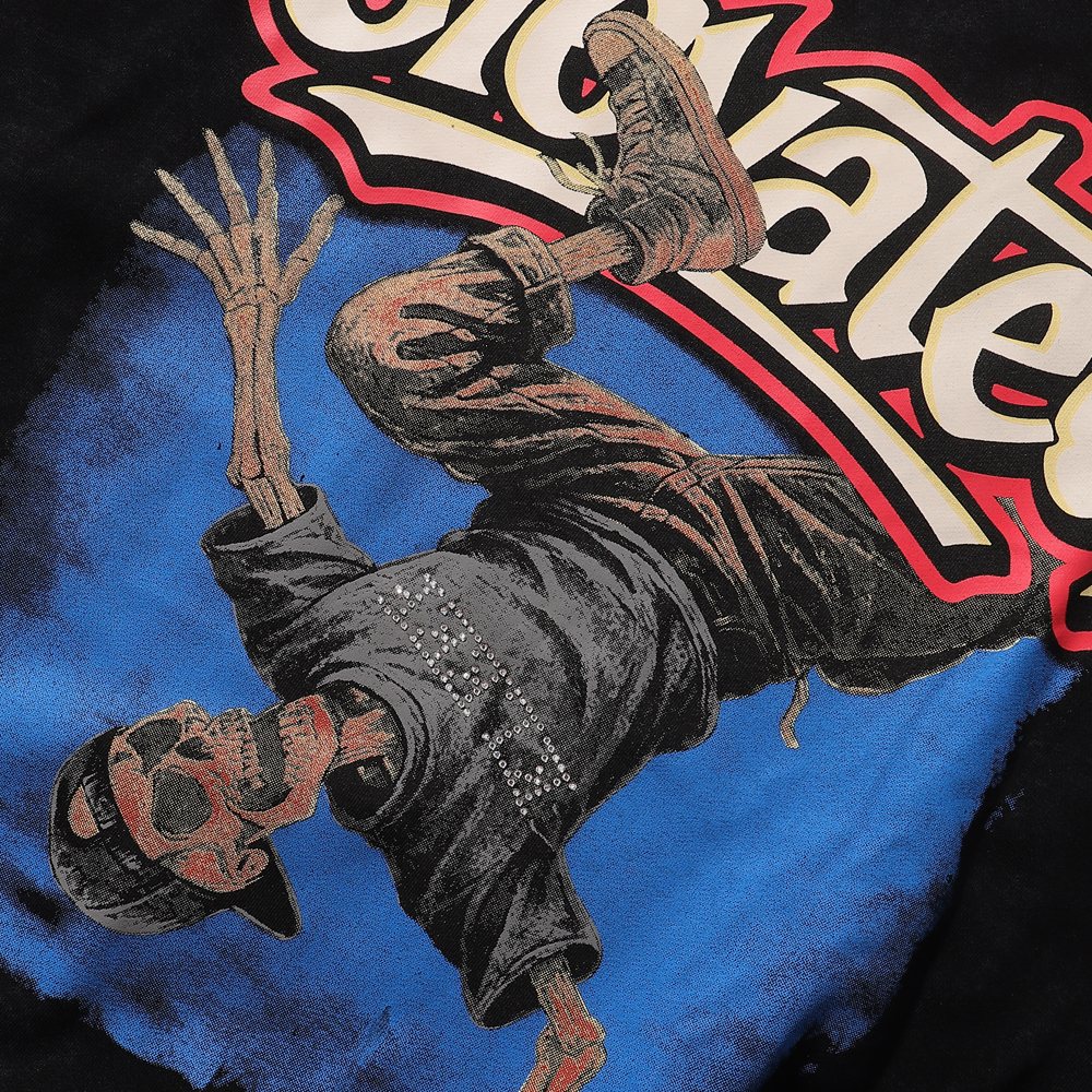 KLEEP Rise & Rebel Skeleton Graphic T-Shirt ¡ª detail