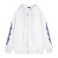 Chrome Hearts Blue Sleeve Graphic Zip Hoodie ¡ª hero