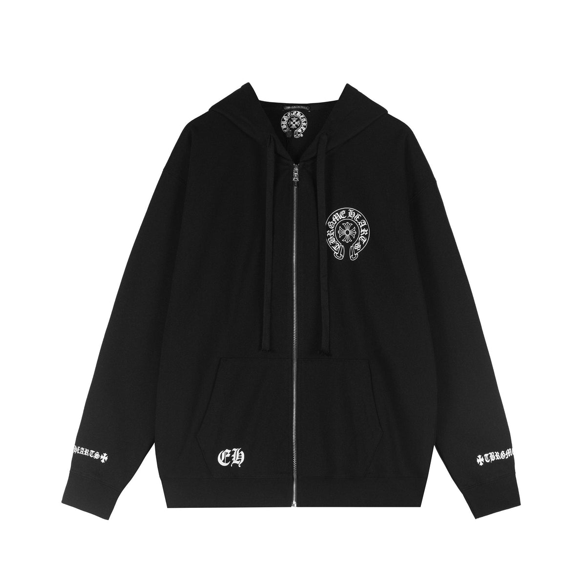 Chrome Hearts Horseshoe Graphic Zip Hoodie ¡ª front