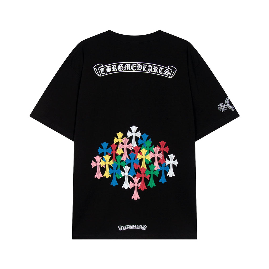 Chrome Hearts Rainbow Horseshoe Cross Graphic T-Shirt ¡ª hero