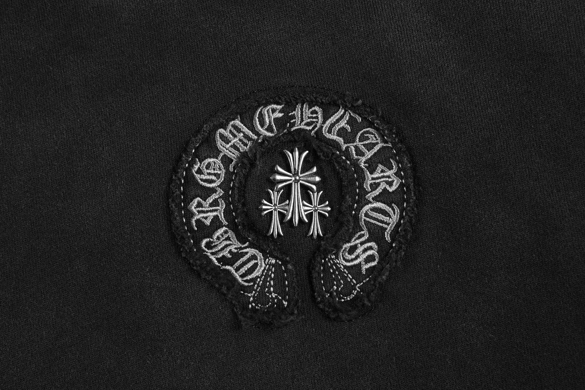Chrome Hearts Distressed Cross Slogan Graphic Sweatshirt ¡ª detail