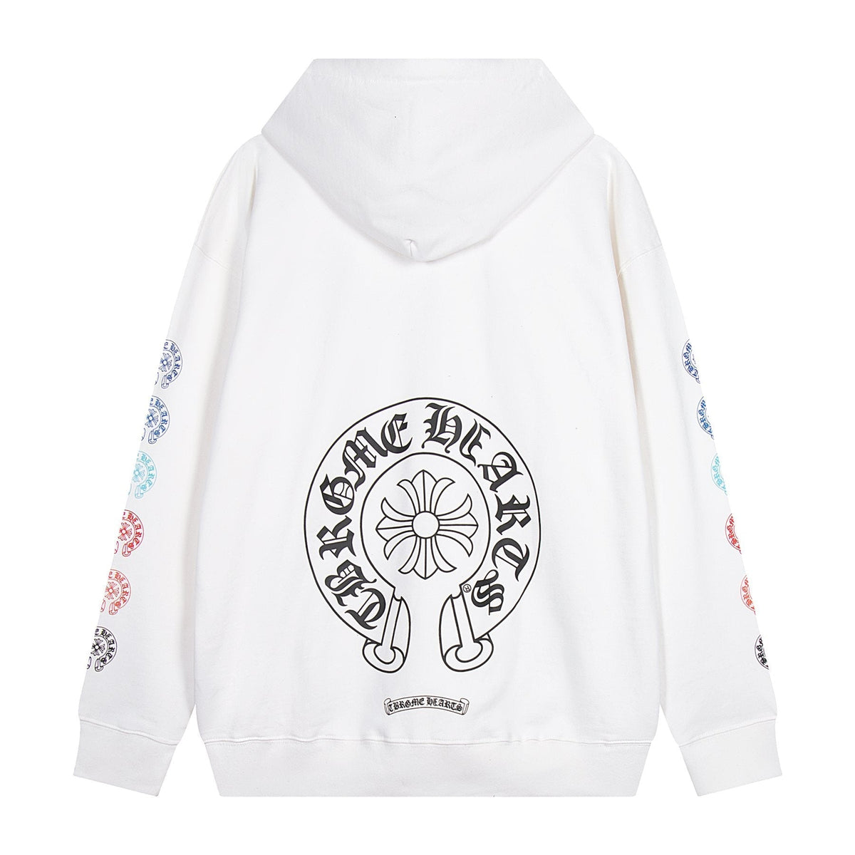 Chrome Hearts Rainbow Horseshoe Graphic Zip-Up Hoodie ¡ª back