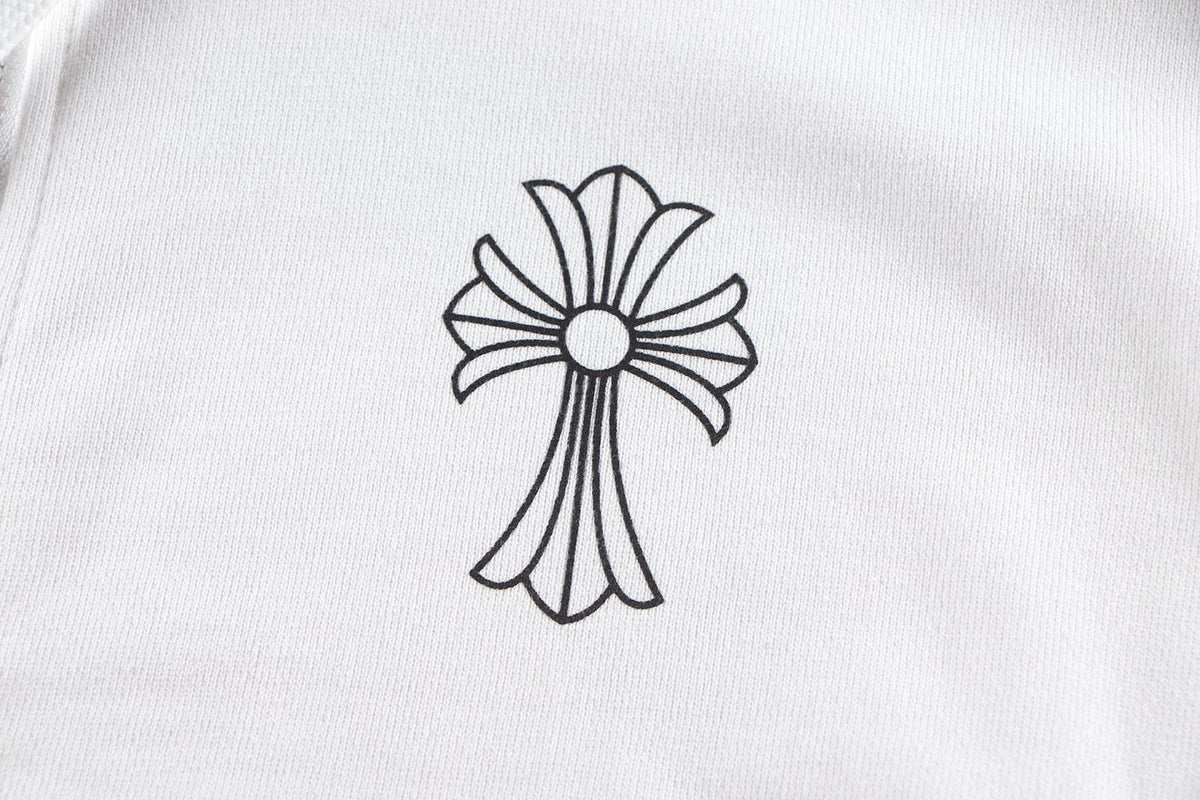 Chrome Hearts Horseshoe Cross Sanskrit Zip Hoodie ¡ª detail