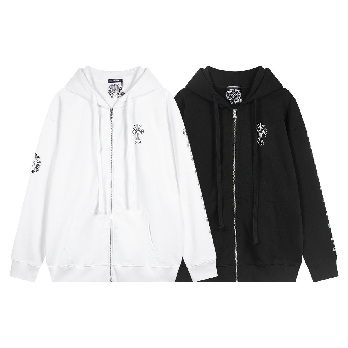 Chrome Hearts Horseshoe Cross Sanskrit Zip Hoodie ¡ª comparison