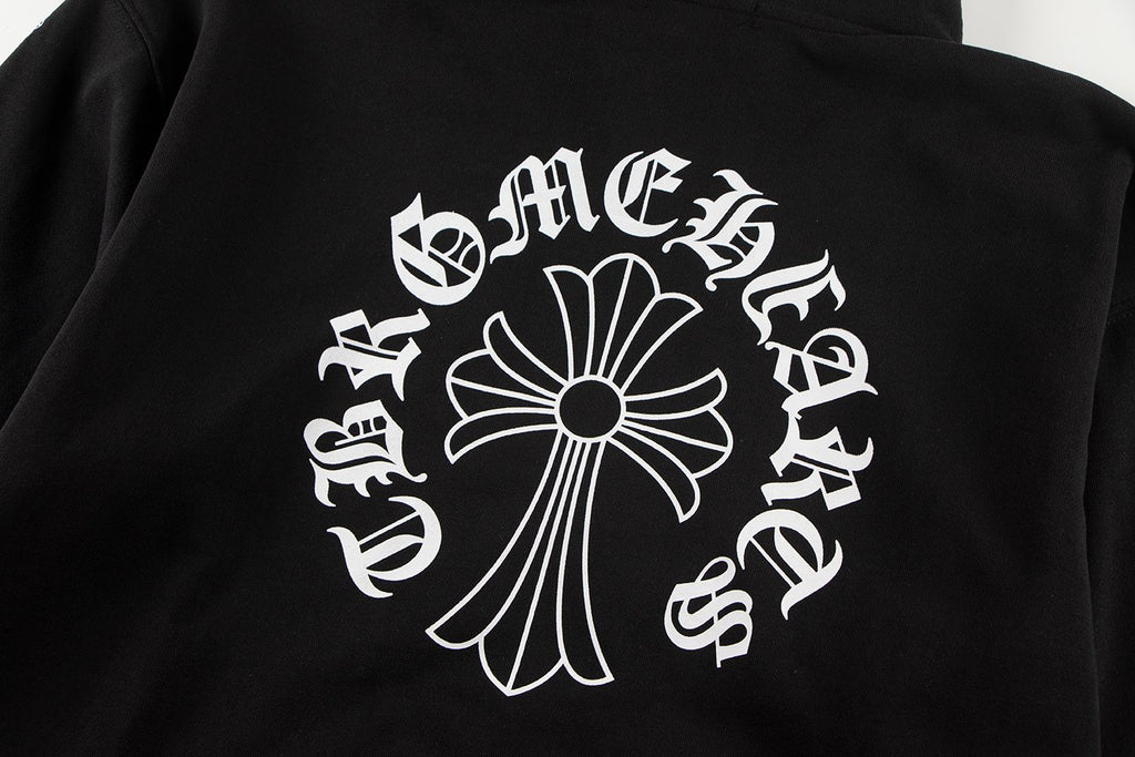 Chrome Hearts Horseshoe Cross Sanskrit Zip Hoodie ¡ª detail