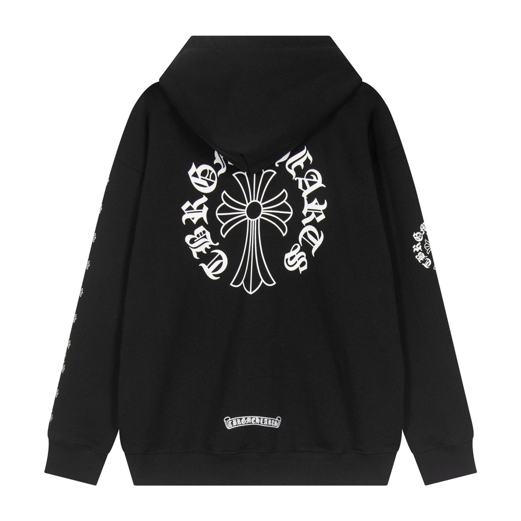 Chrome Hearts Horseshoe Cross Sanskrit Zip Hoodie ¡ª back