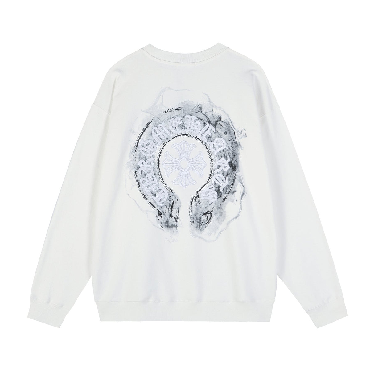 Chrome Hearts Cross Graphic Crewneck Sweatshirt ¡ª back