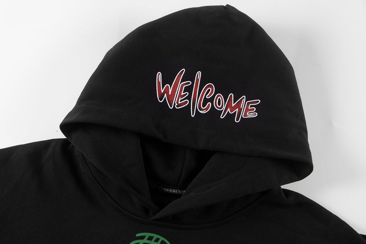 Chrome Hearts Cross Graphic Pullover Hoodie - Black ¡ª detail