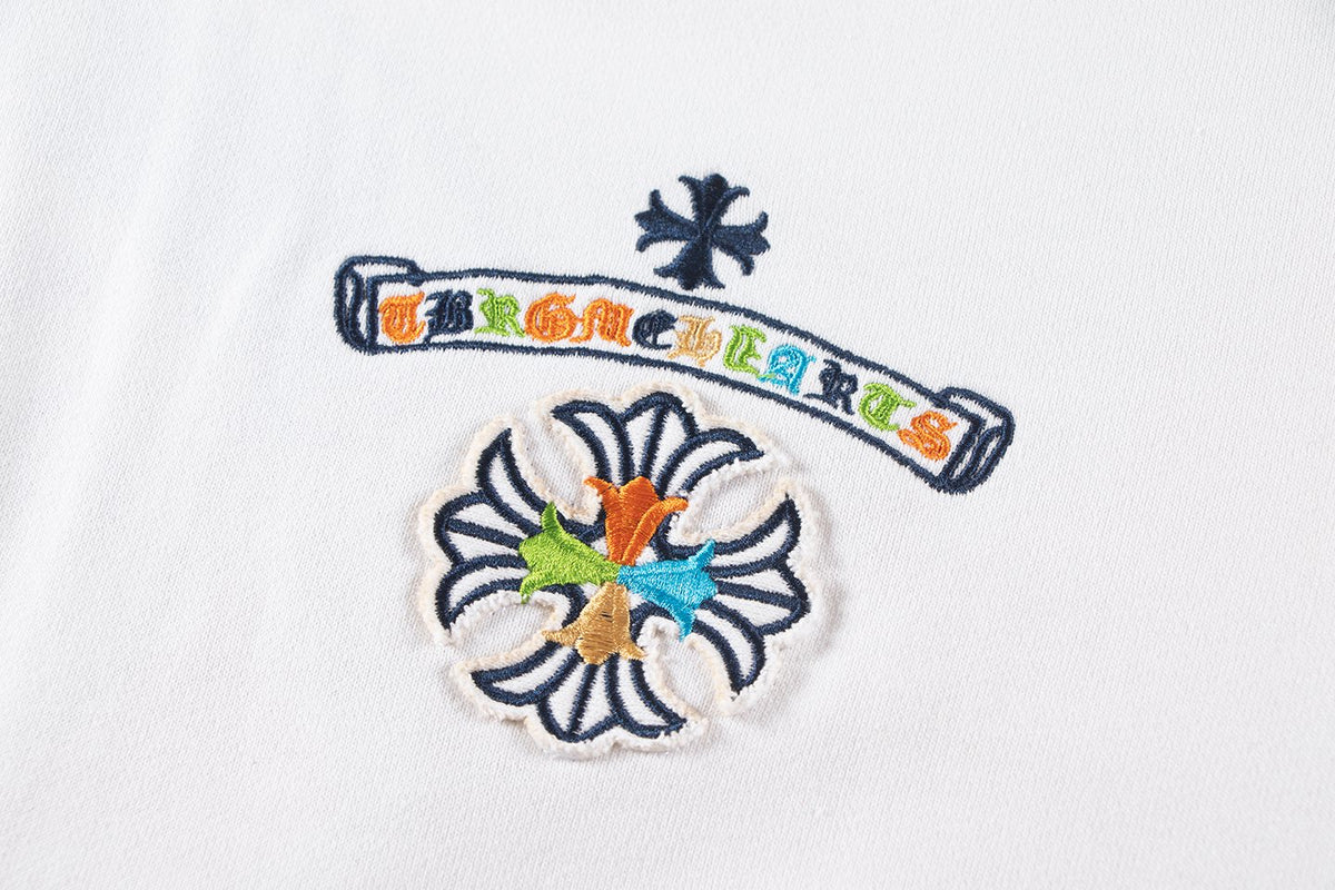 Chrome Hearts Rainbow Logo Embroidered Hoodie ¡ª detail