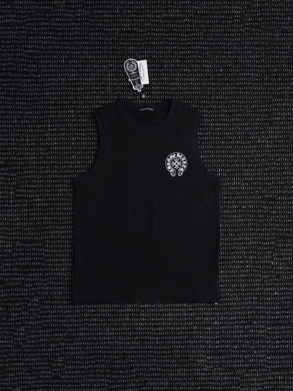 Chrome Hearts Rainbow Horseshoe Graphic Sleeveless T-Shirt ¡ª front