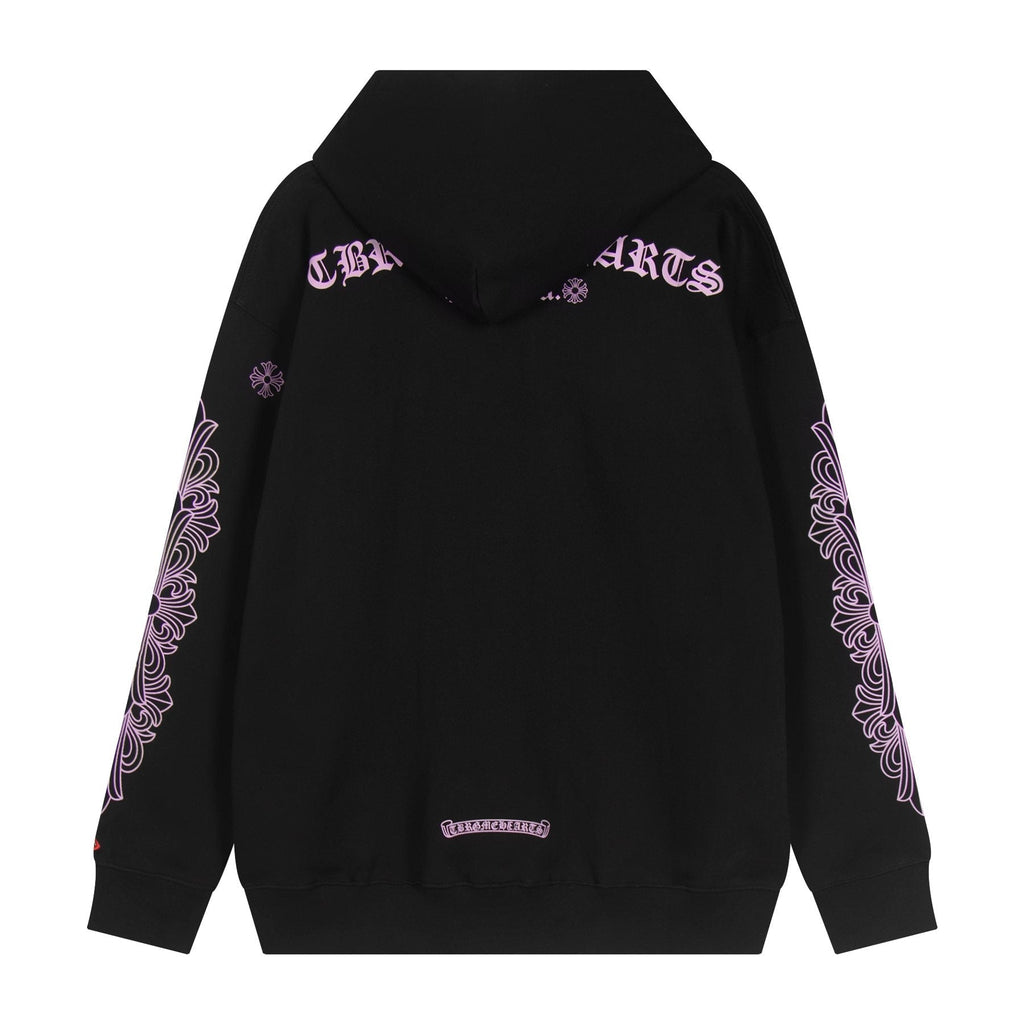 Chrome Hearts Pink Gothic Graphic Hoodie ¡ª back