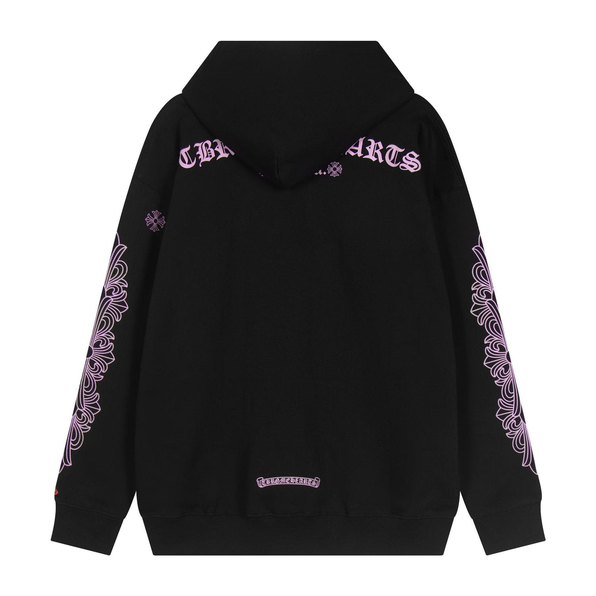 Chrome Hearts Pink Gothic Graphic Hoodie ¡ª back
