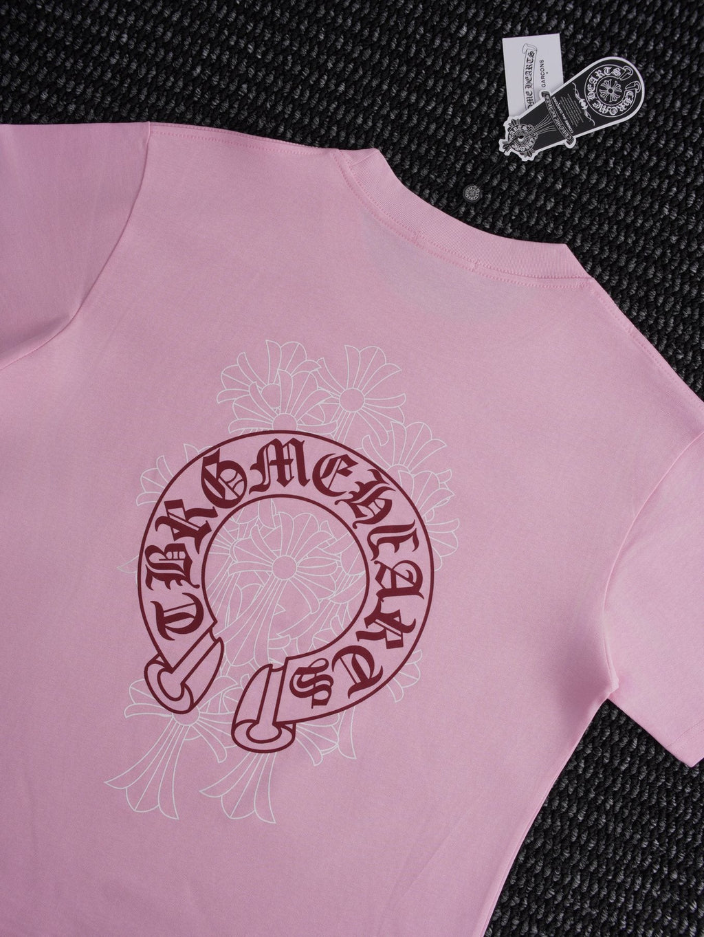 Chrome Hearts Pink Horseshoe Graphic T-Shirt ¡ª detail